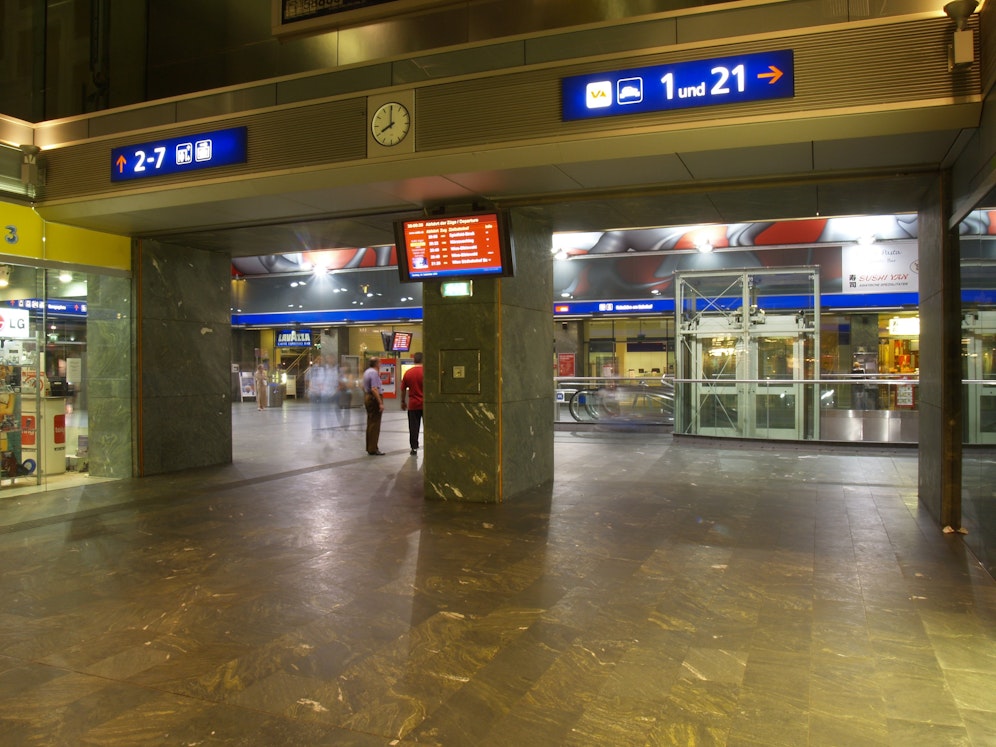 Der Grazer Hauptbahnhof. 