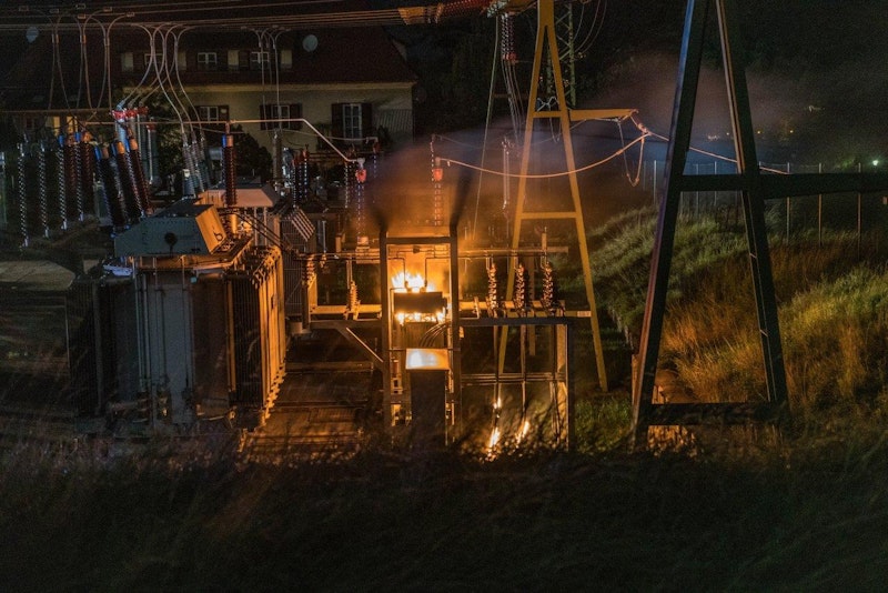 Bilder vom Brand und Löscheinsatz.