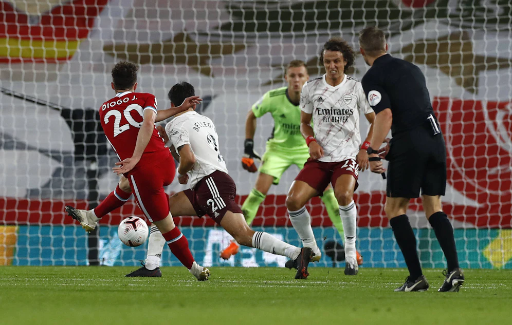 Diego Jota trifft bei seinem Debüt.