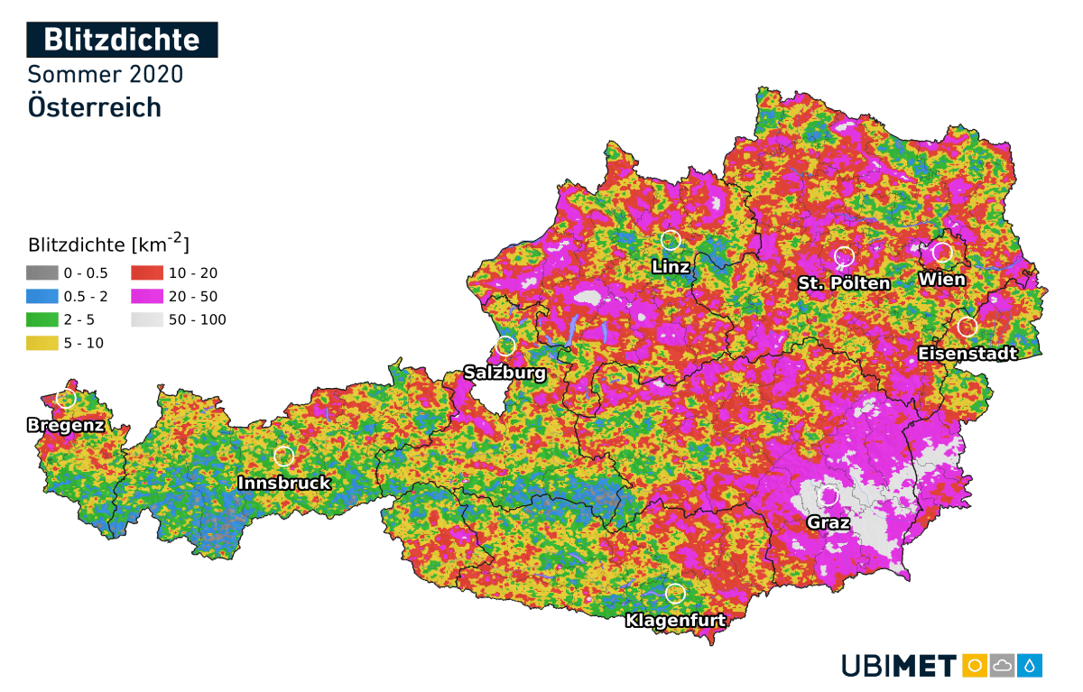 Blitzdichte im Sommer 2020.