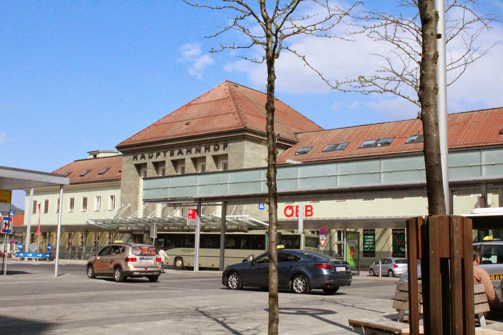 Blick auf den Hauptbahnhof Villach. Archivbild, 2015