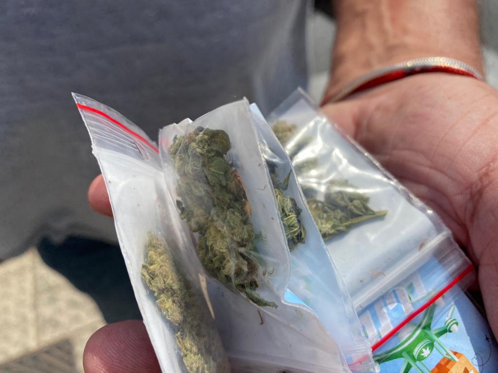 Mit der Aktion machten sich Aktivisten für eine Legalisierung von Marihuana stark