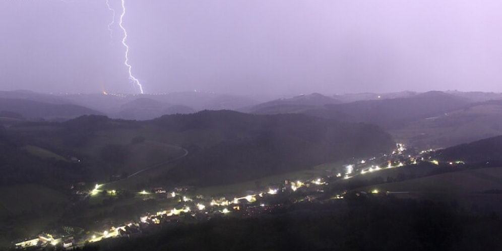 Gewitter über Österreich