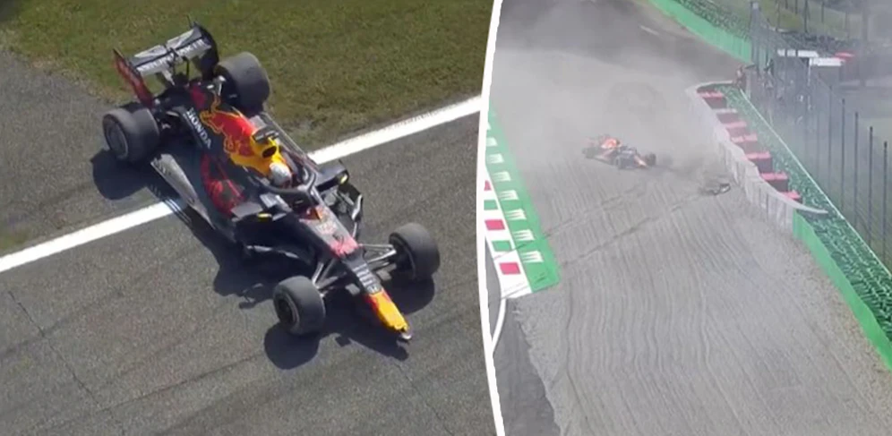 Max Verstappen ist im ersten Monza-Training abgeflogen. 