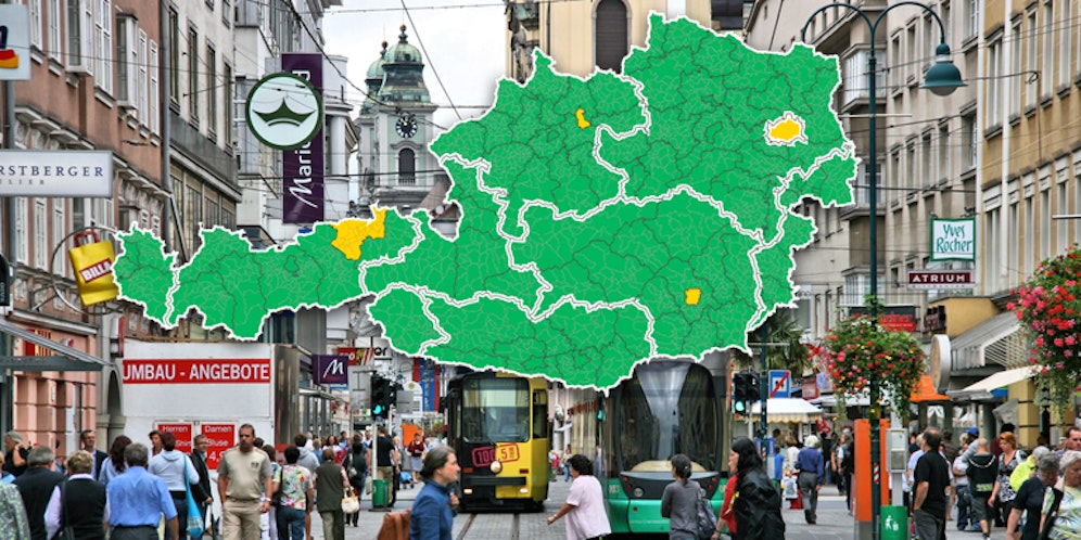 Linz steht besser da als andere Regionen, wurde aber schlechter bewertet.
