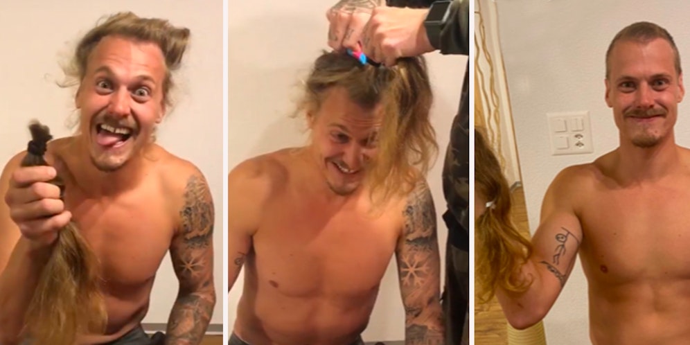 Manuel Feller legt sich einen neuen Look zu.