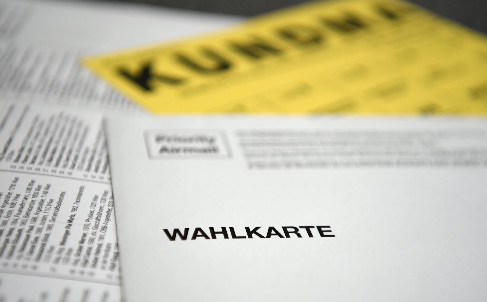 Wahlkarte Wien-Wahl