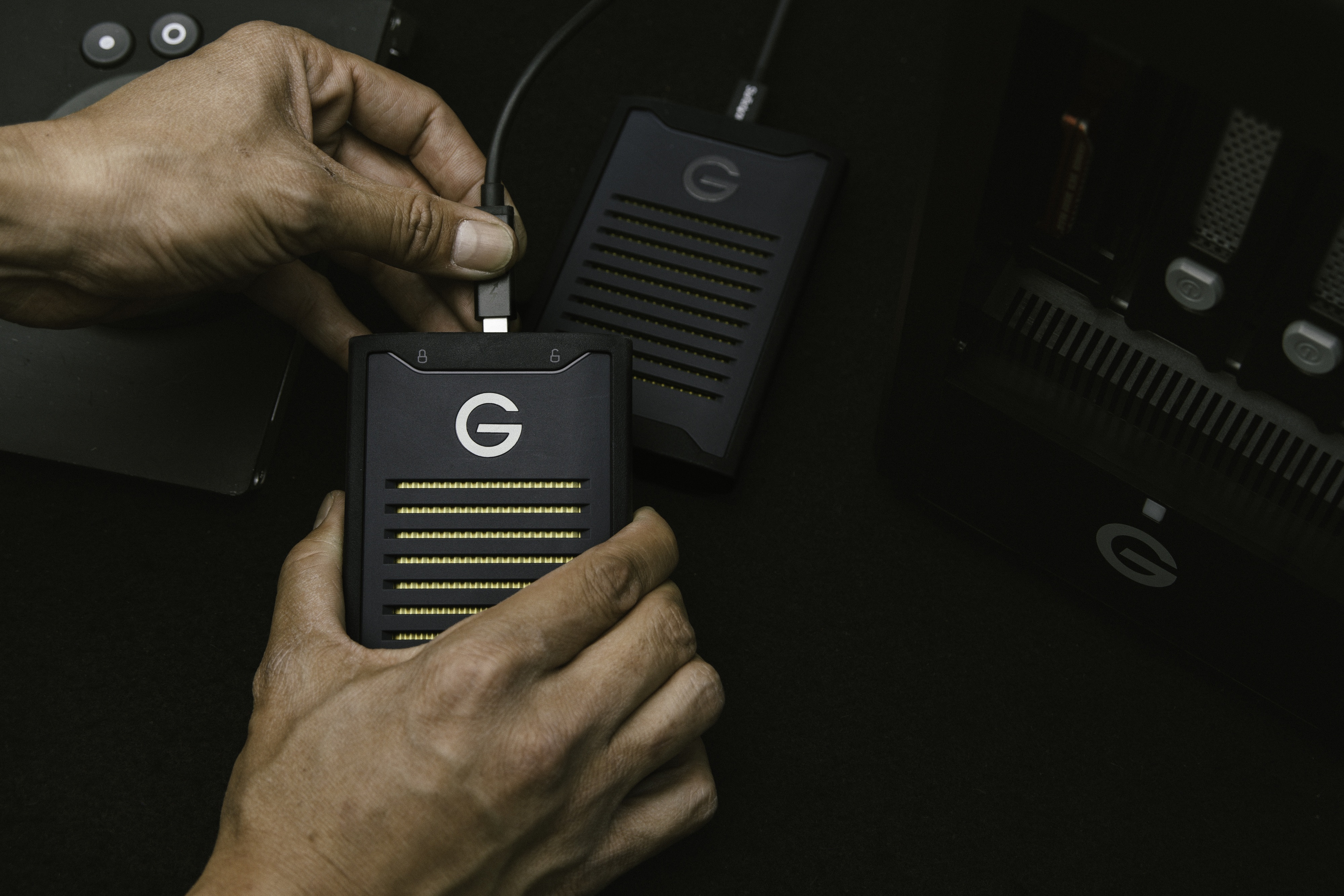 ArmorLock-verschlüsselte NVMe SSD von G-Technology.