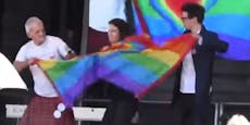 Video zeigt, wie Wiener Corona-Demo gegen Schwule hetzt