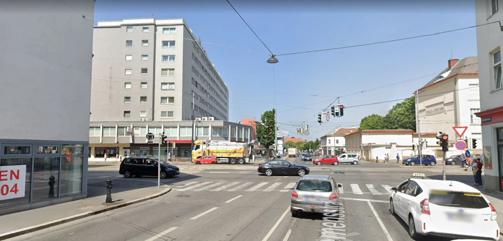 Auf dieser Kreuzung ereignete sich der Unfall.
