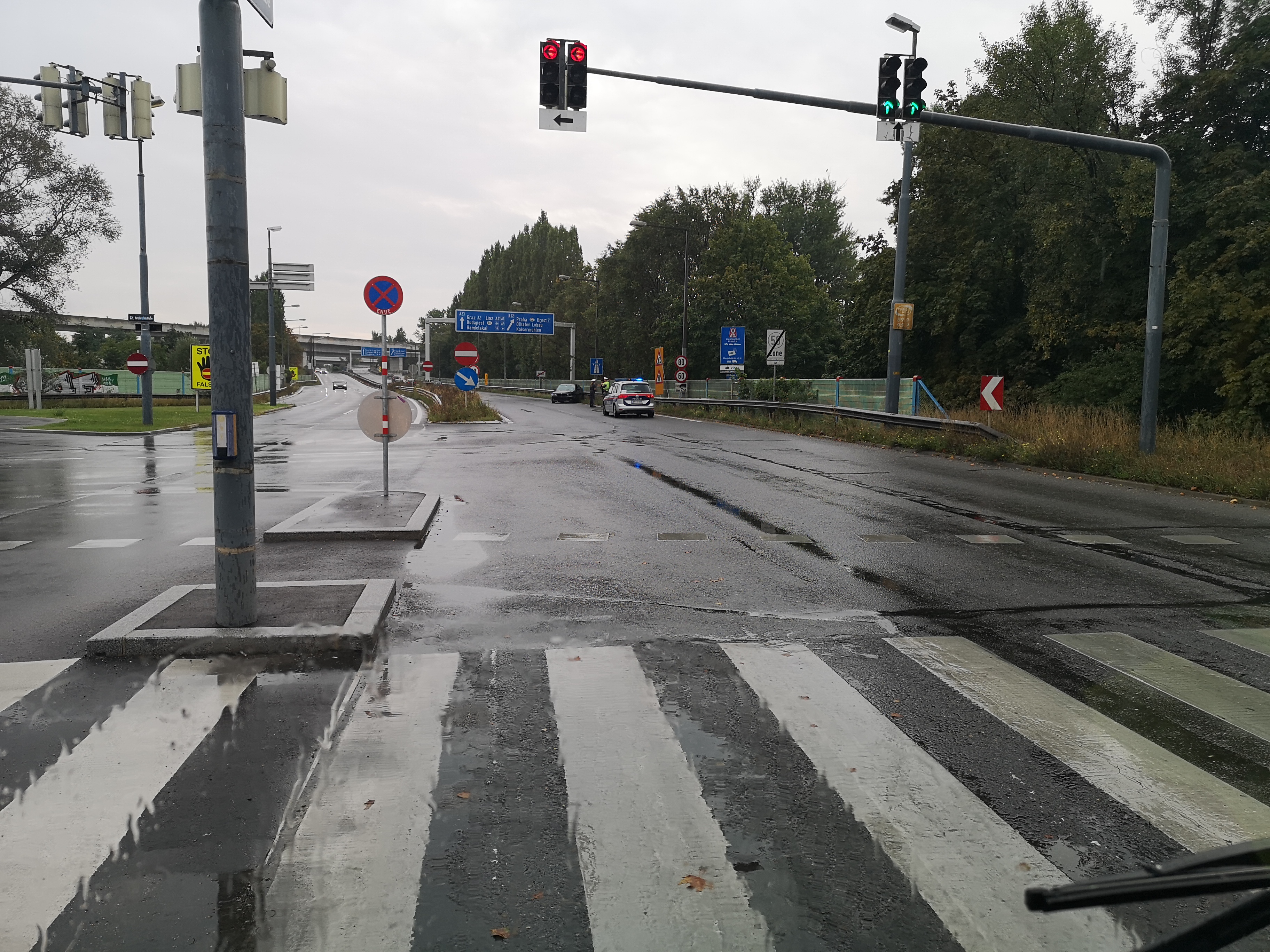 Crash in Wien-Donaustadt