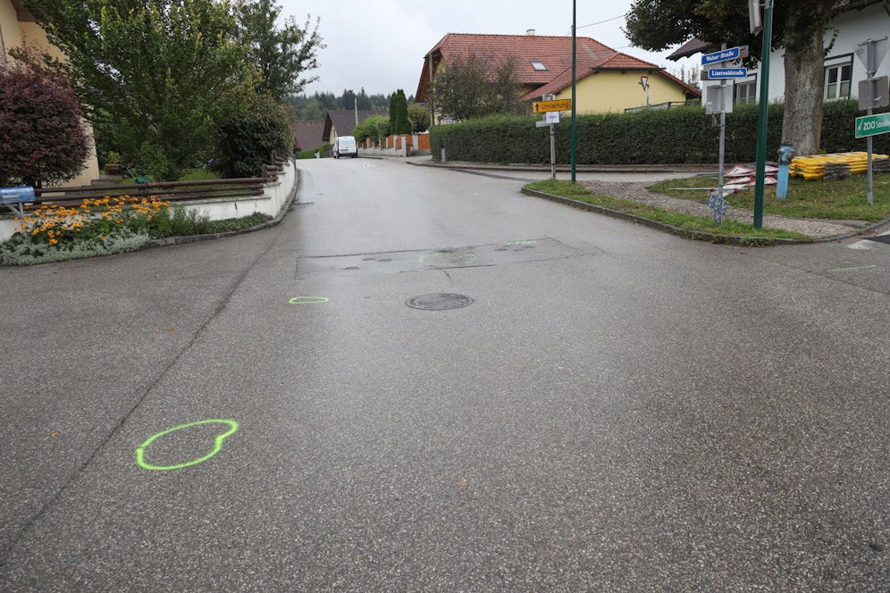 Auf dieser Kreuzung in Krenglbach kam es zu einem Unfall mit zwei Schwerverletzten.