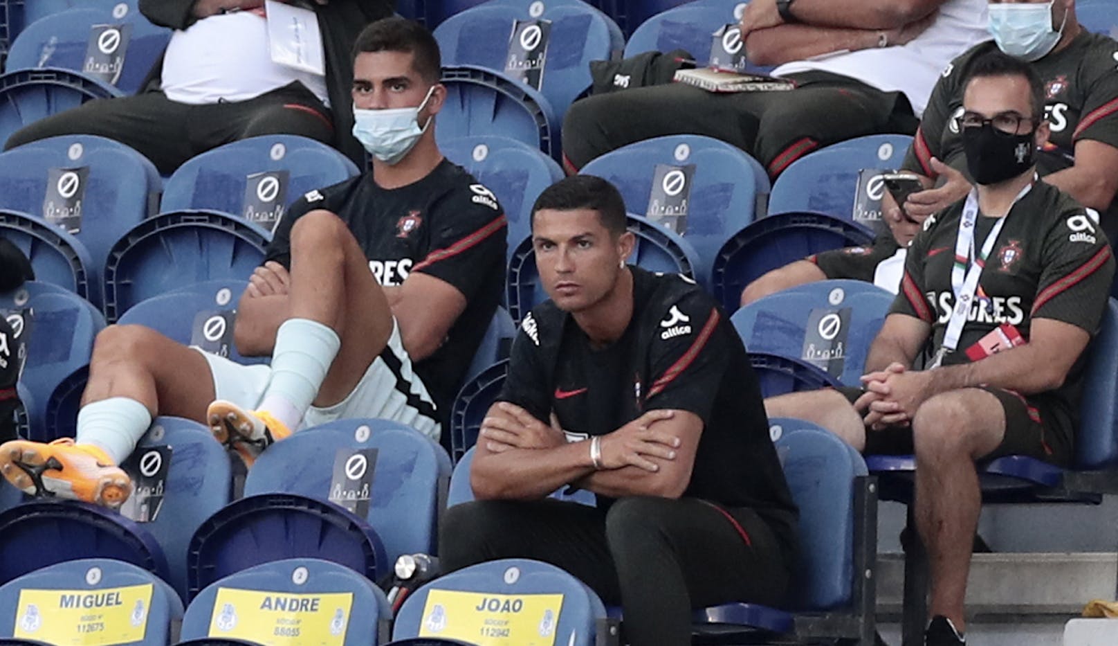 Cristiano Ronaldo ohne Maske