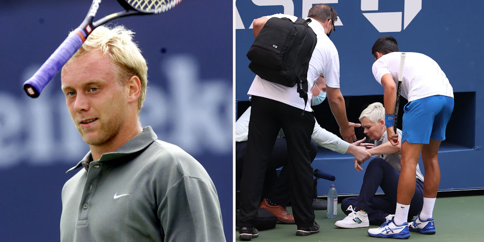 Stefan Koubek ließ 2000 den Schläger fliegen, Djokovic 20 Jahre später den Ball.
