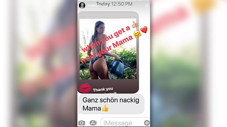 <strong>Heidi Klum</strong> schickt ihrer Tochter Leni einen ungewöhnlich freizügigen Blumengruß.