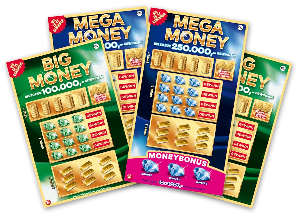 Rubbellose der Österreichischen Lotterien.