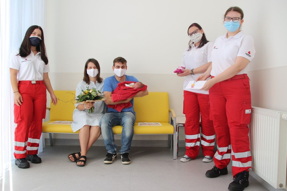 Die kleine Katharina kam zu Hause auf die Welt.