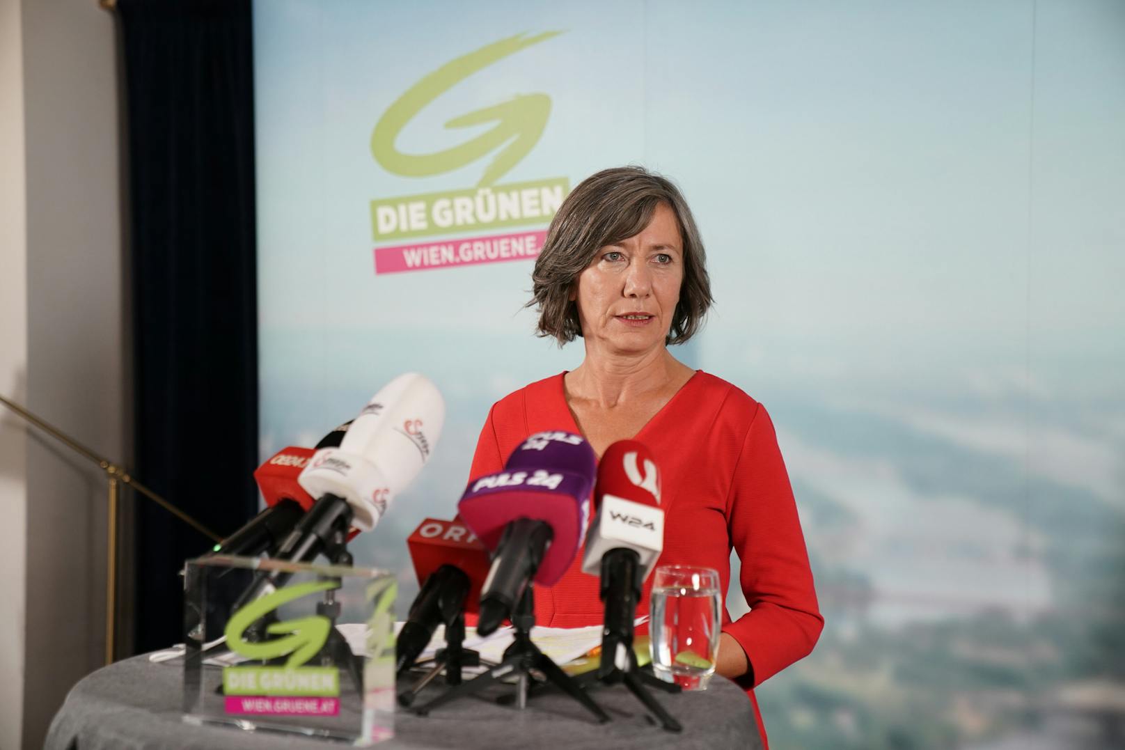 Grünen Spitzenkandidatin Birgit Hebein präsentierte am Mittwoch ihr Konzept.