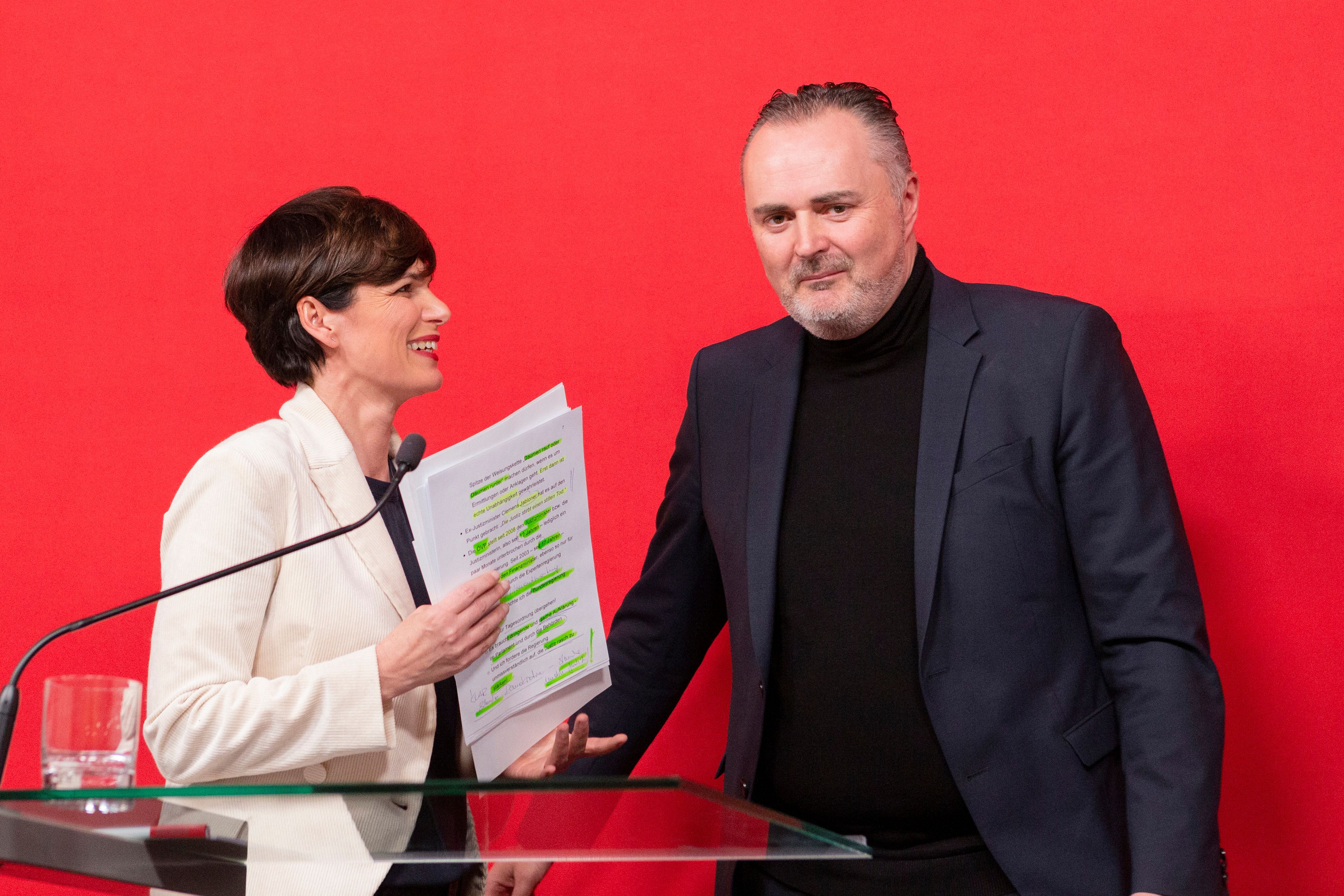 SP-Chefin Pamela Rendi-Wagner, Landeschef Hans Peter Doskozil