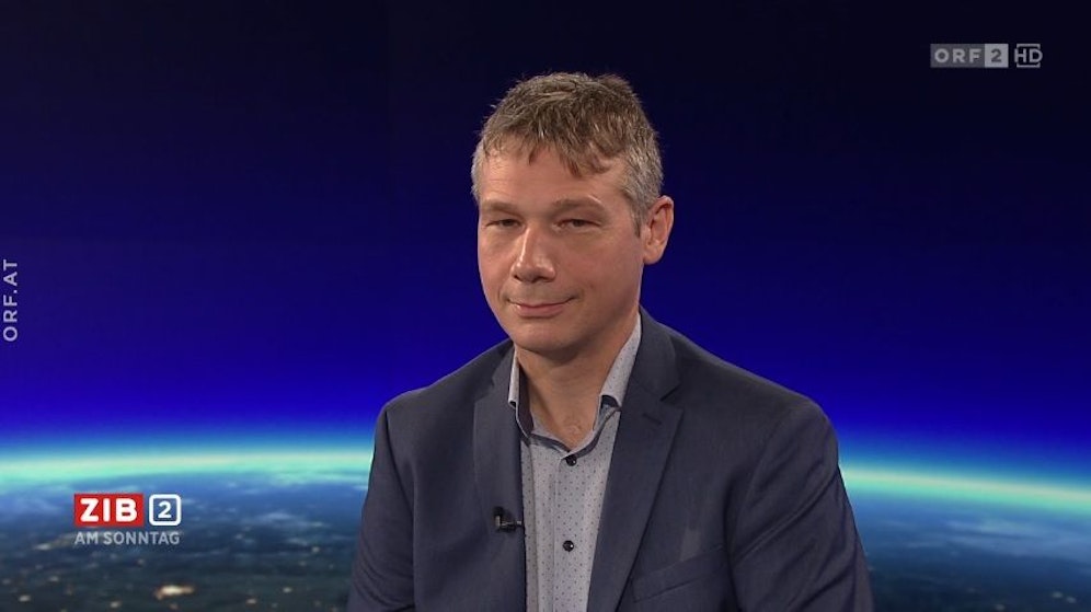 Klimaforscher Marc Olefs in der ZiB2 am Sonntag (18.07.2021).