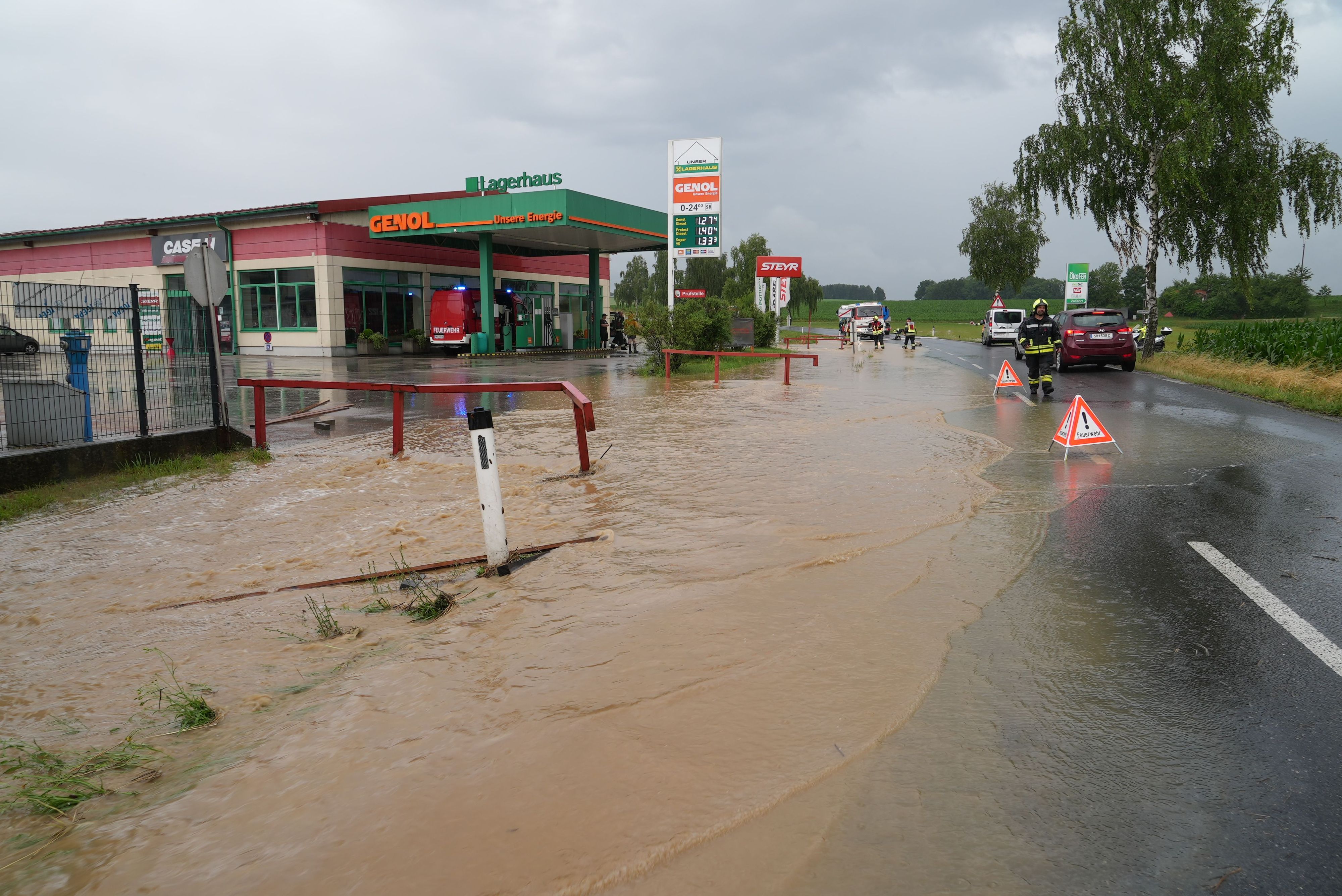 Unwetter-Einsätze im Großraum Wieselburg und Purgstall