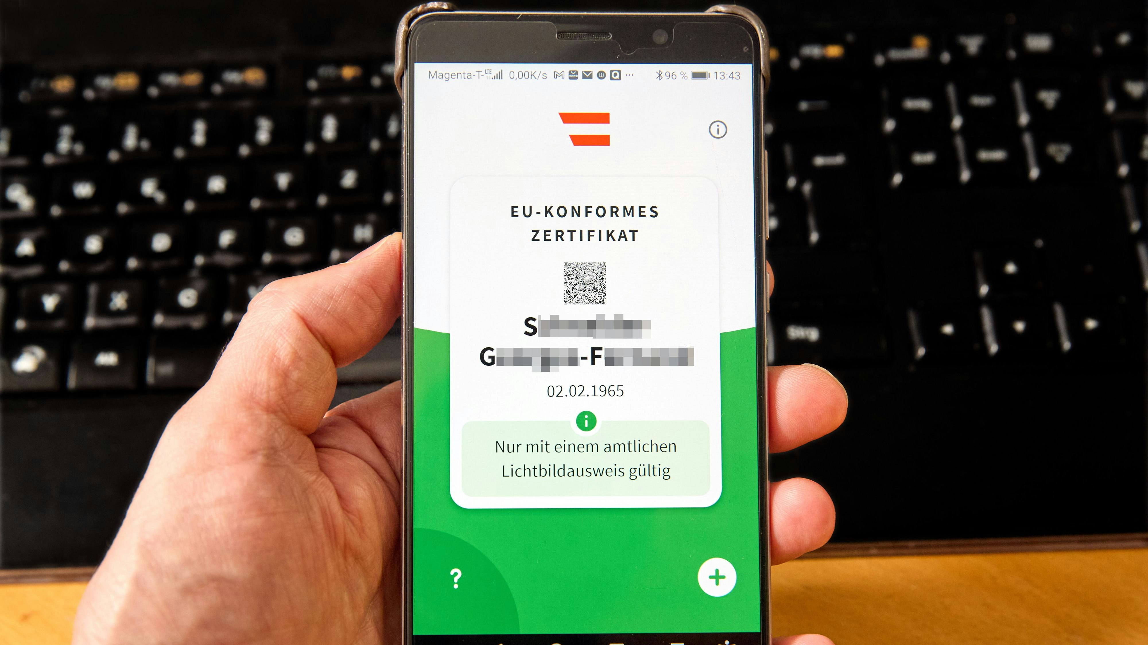 App akzeptiert auch falsche QR-Codes.