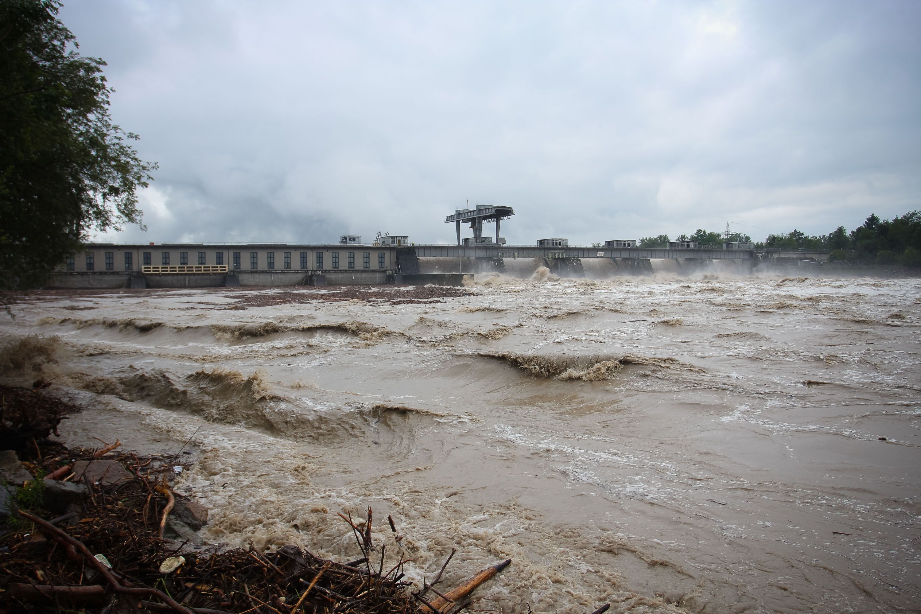 Hochwasser in Braunau am Inn / Ranshofen (Symbolbild)