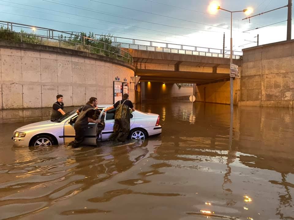 Die Umfahrung in Klosterneuburg musste gesperrt werden.