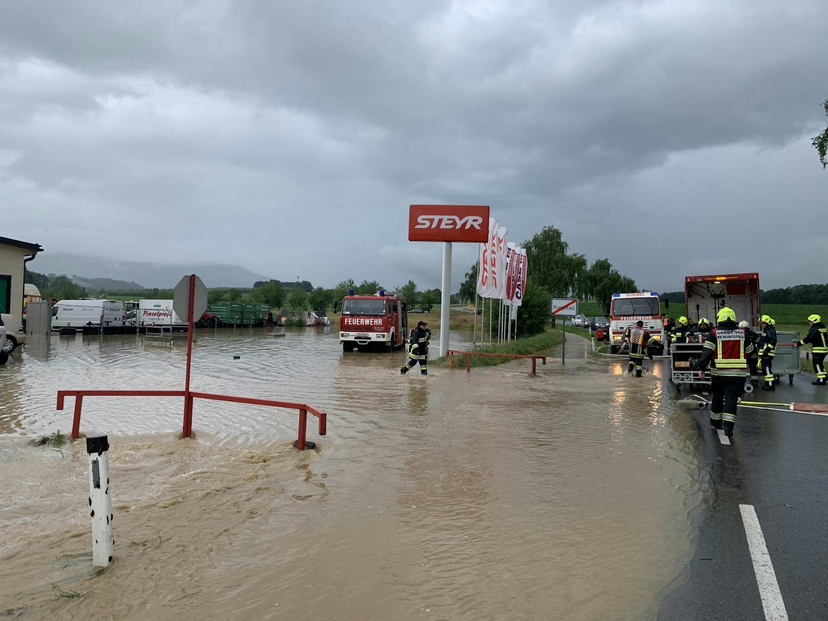 Die Überflutungen betreffen den gesamten Bezirk Scheibbs.