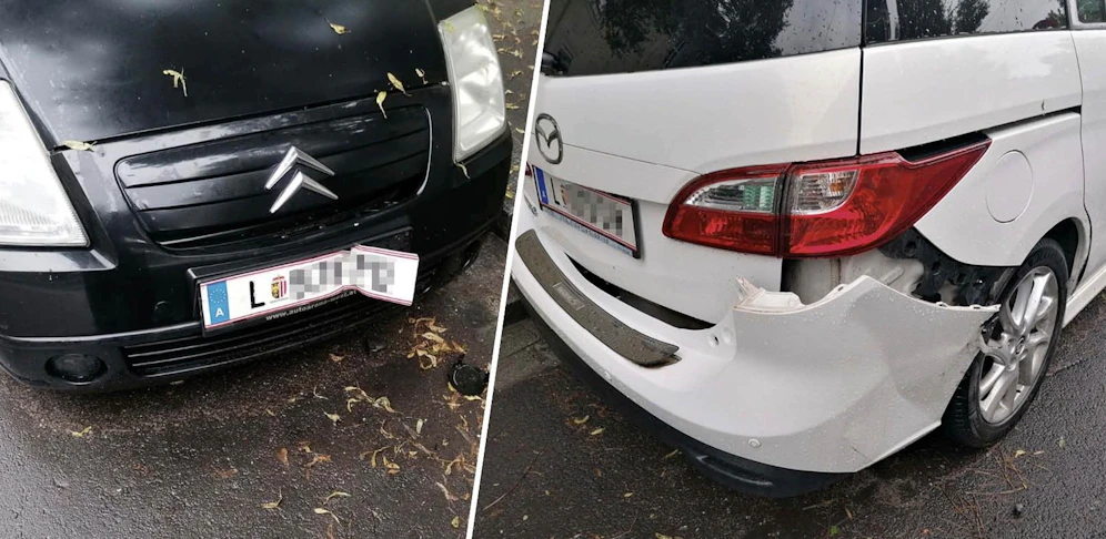 Der Alkolenker demolierte sechs Autos.
