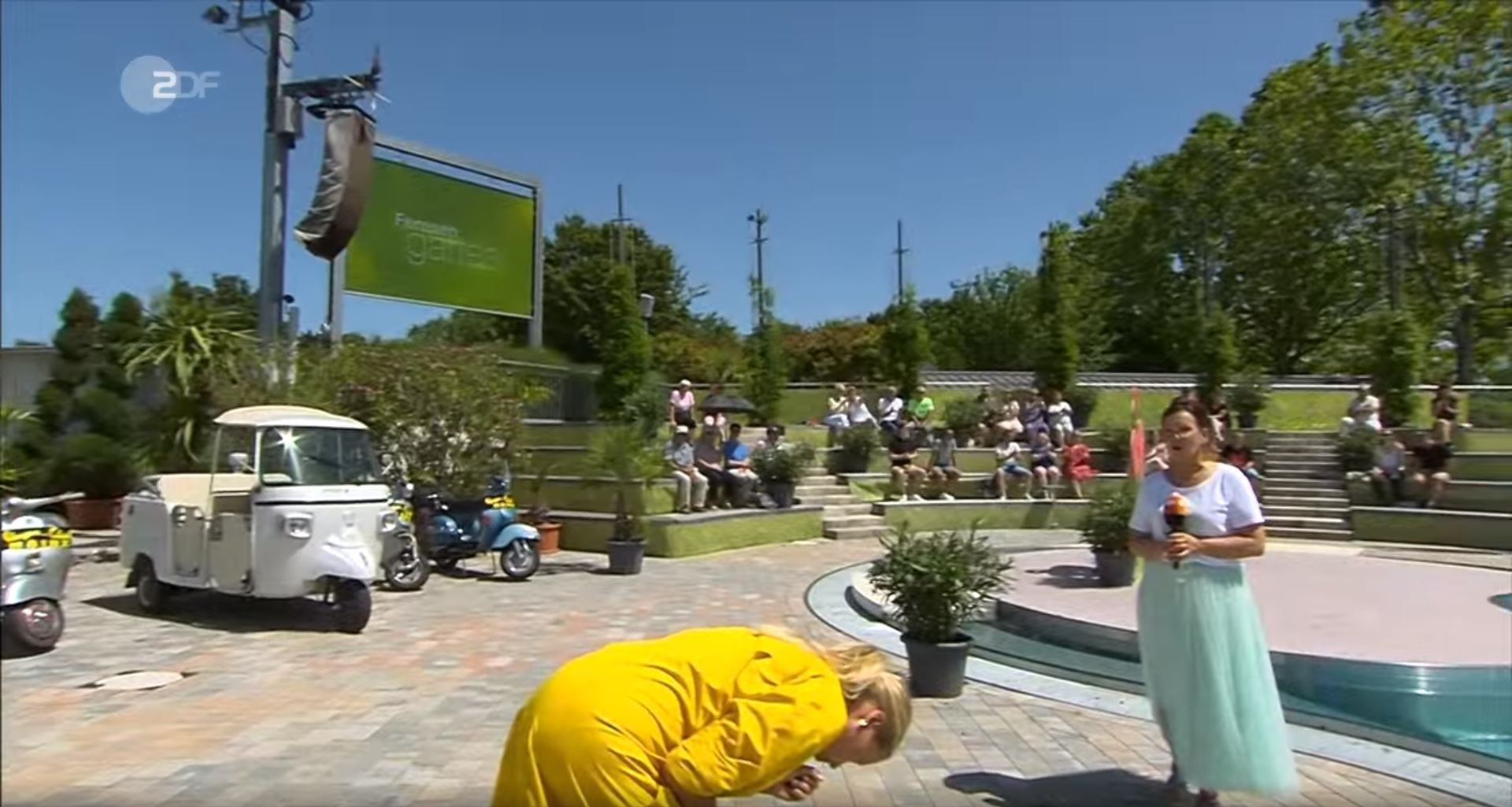 Kiewel beendete ihre Moderation wegen eines Reizhustens.