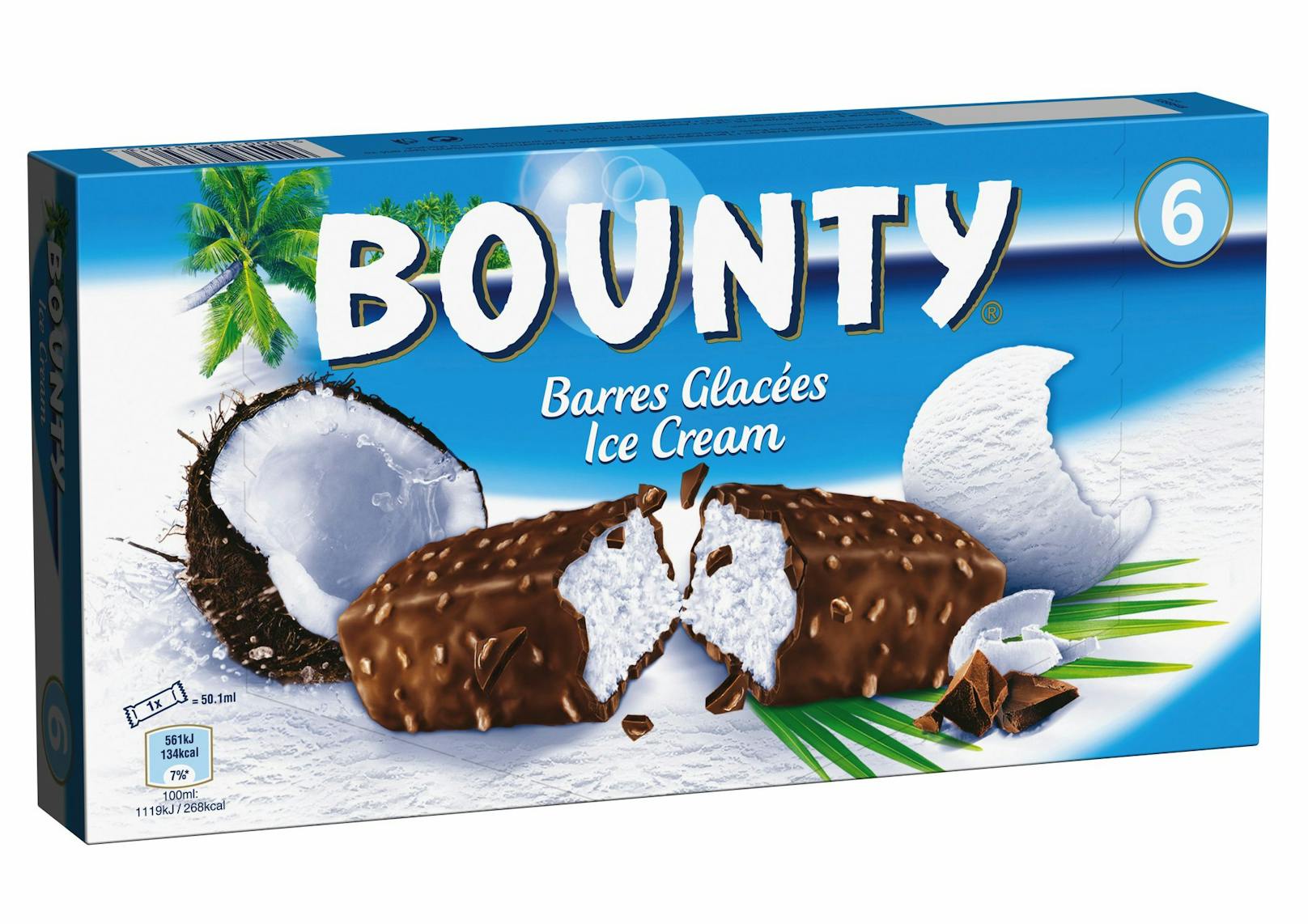 Bounty Ice Cream 6er-Pack
