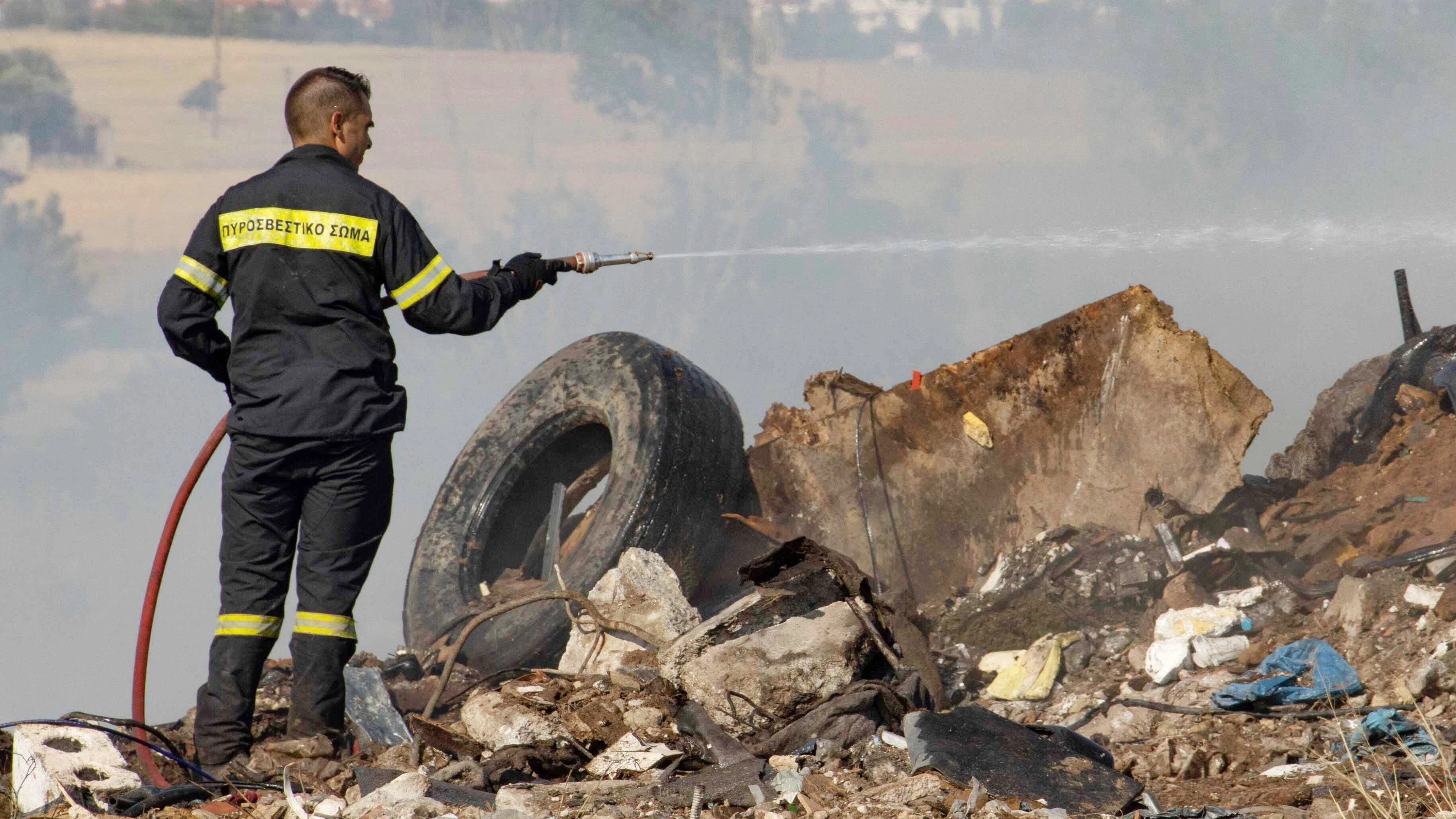 Feuerwehrmann in Griechenland