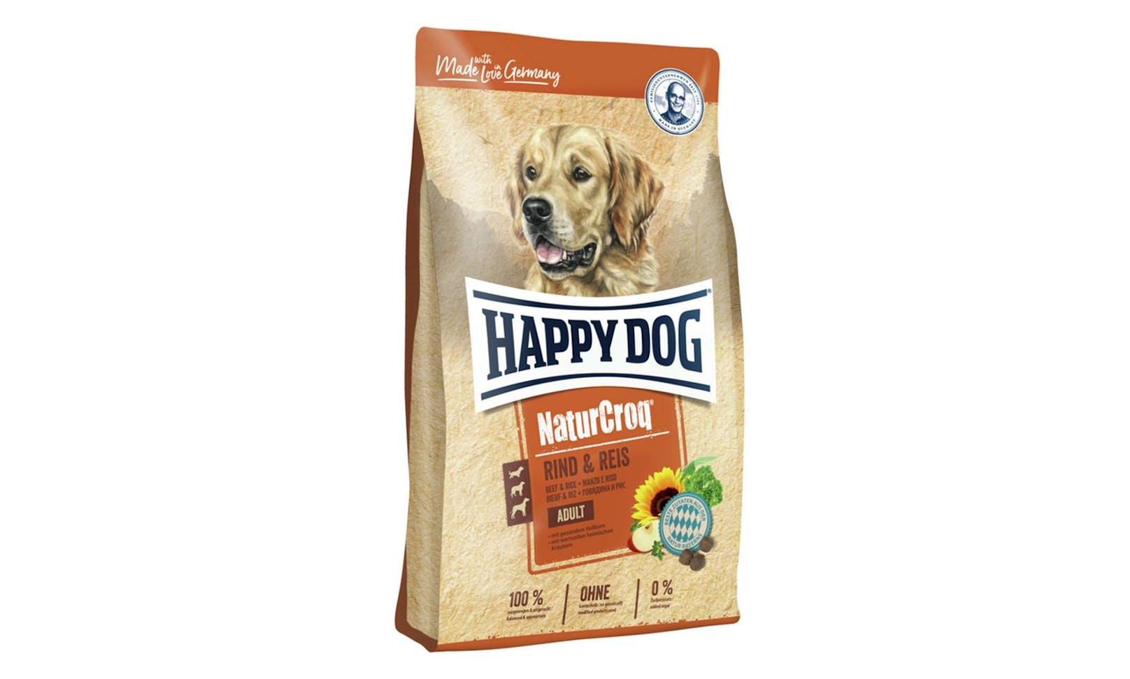 Happy Dog Naturcroq Rind & Reis Adult
