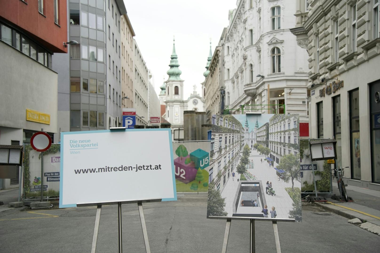 Ideen der ÖVP Wien sehen für die zukünftige U2/U3-Station in Wien-Neubau Solarpaneele, eine Wasserstelle samt Wasserspielen, Fahrradabstellanlagen und mehr Bäumen vor. Auch eine Tiefgarage sei von Bürgern gewünscht.