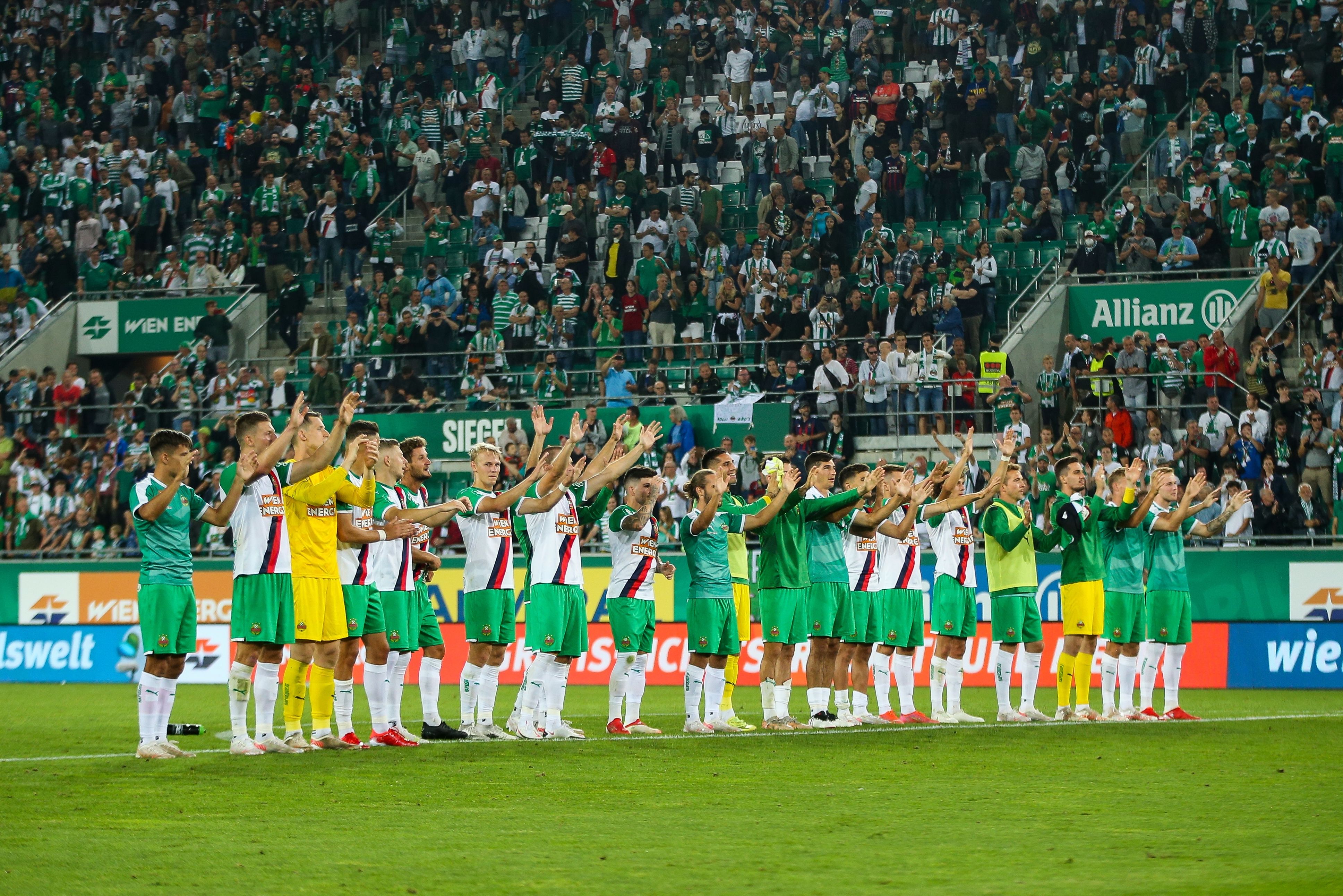 Rapid jubelt über den Aufstieg