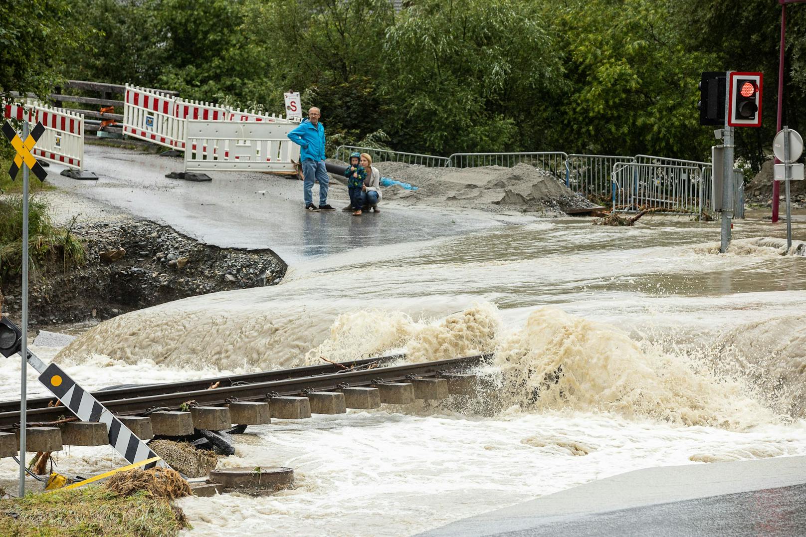 Starkregen-Unwetter verursachten am vergangenen Wochenende in Salzburg schwere Schäden.