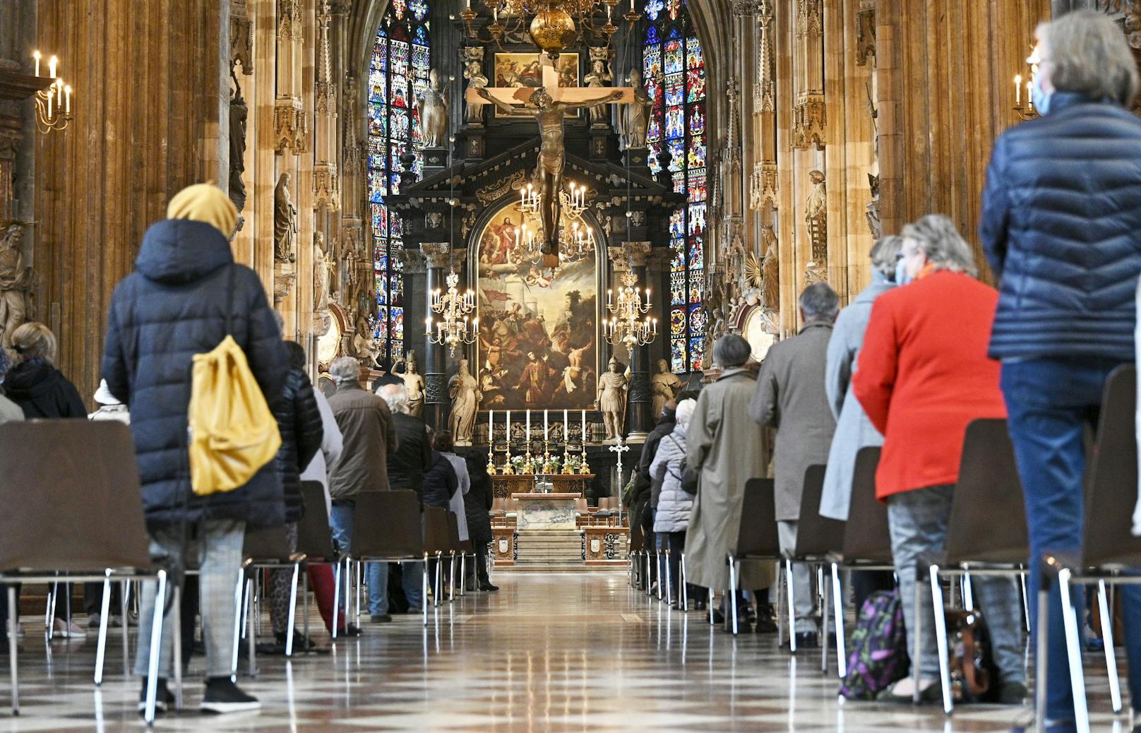 Ein Gottesdienst im Wiener Stephansdom. (Archivbild)