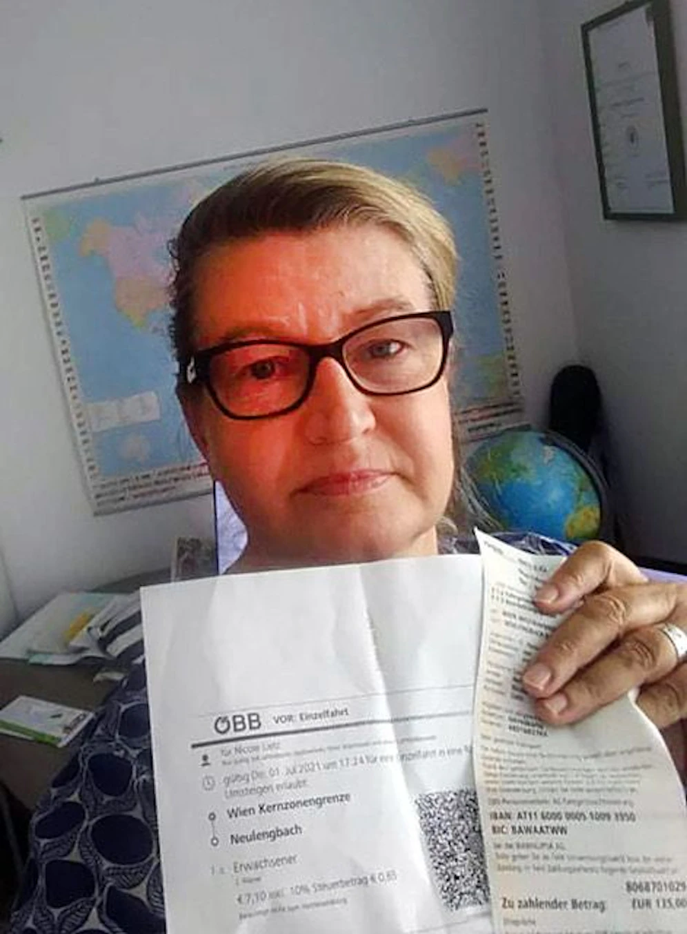 Frau bekam 135 Euro Strafe, weil sie Ticket erst nach Stunden nutzte.