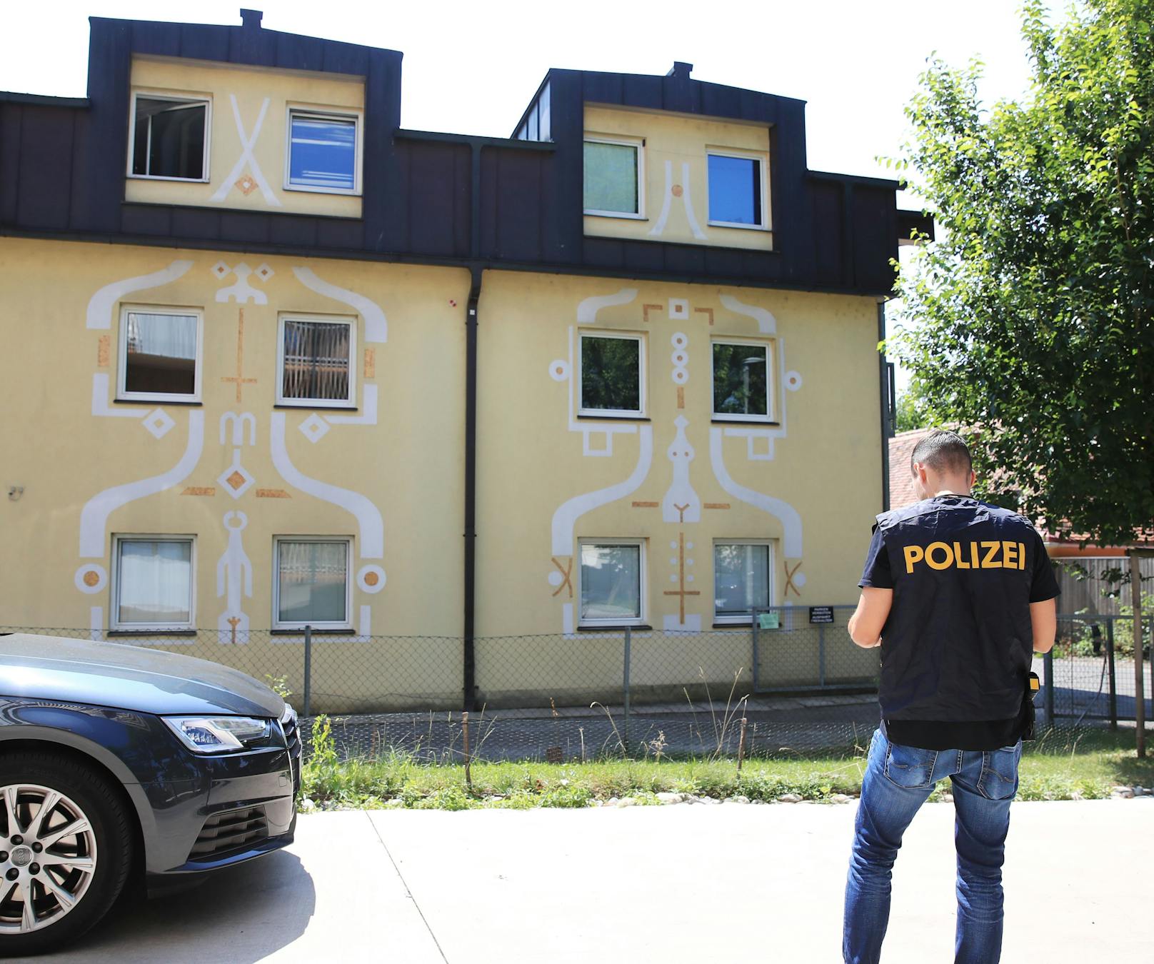 Mordalarm in Graz: Eine 17-jährige Schwangere ist am 20. Juli tot in diesem Wohnhaus aufgefunden worden.