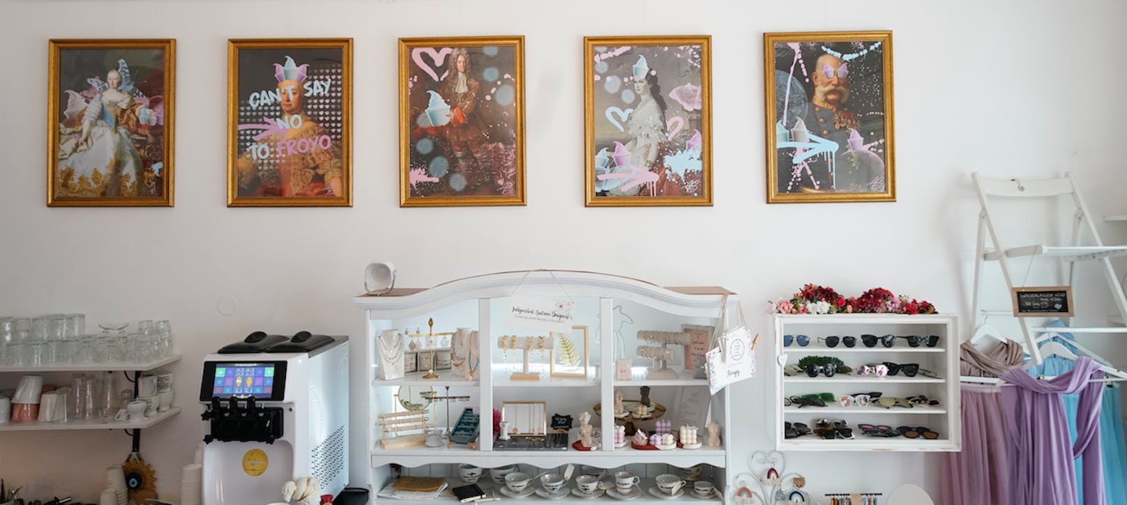 Die kaiserliche Ahnengalerie: Ihnen ist das Frozen Yogurt auf Wiener Art gewidmet.&nbsp;