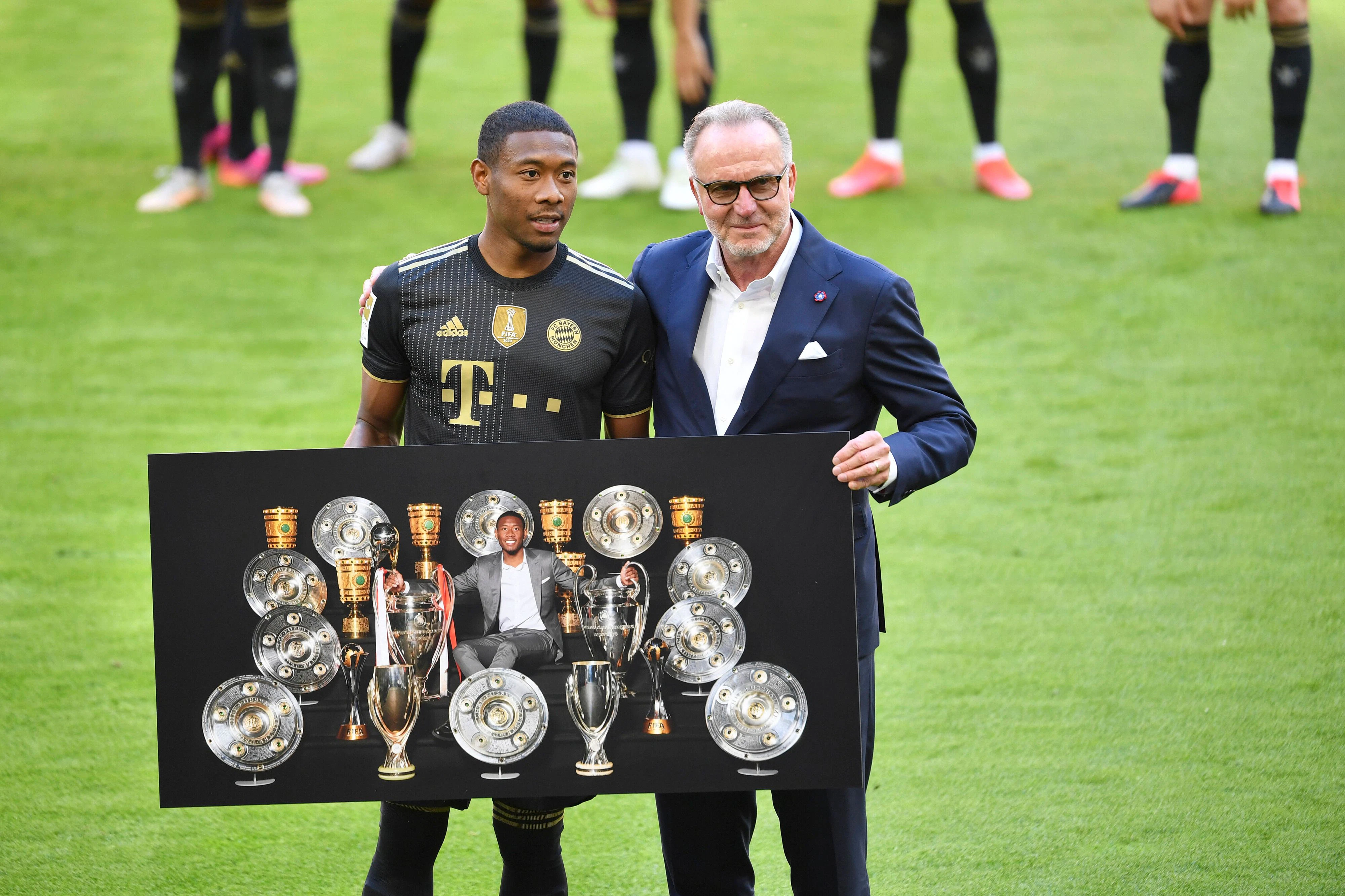 David Alaba bei seiner Bayern-Verabschiedung. 