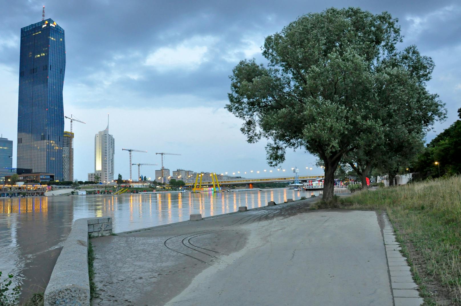 10-jährliches Hochwasser: Wiener Donauinsel sorgt für Hochwasserschutz