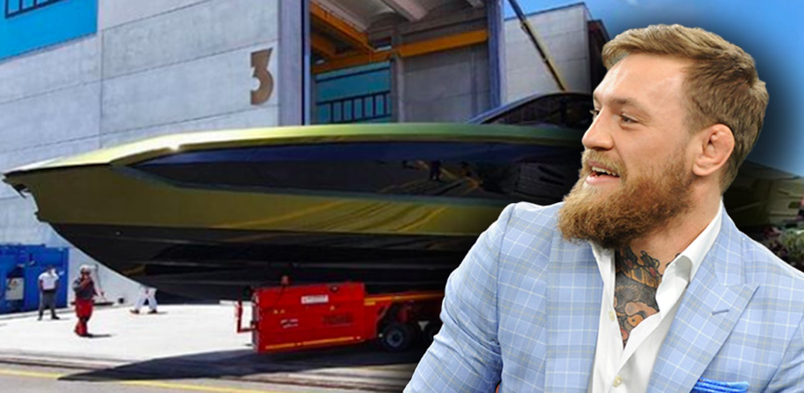 Conor McGregor und seine neue Luxus-Yacht. 