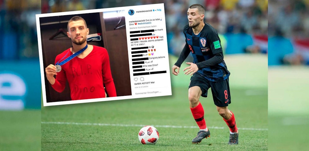 Mateo Kovacic widmet seine WM-Silber-Medaille seinem verstorbenen Freund Edvind Hodzic aus Linz. 