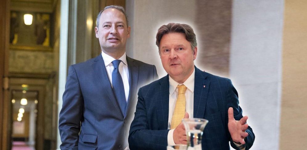 Die Bürgermeister-Kandidaten Andreas Schieder und Michael Ludwig.