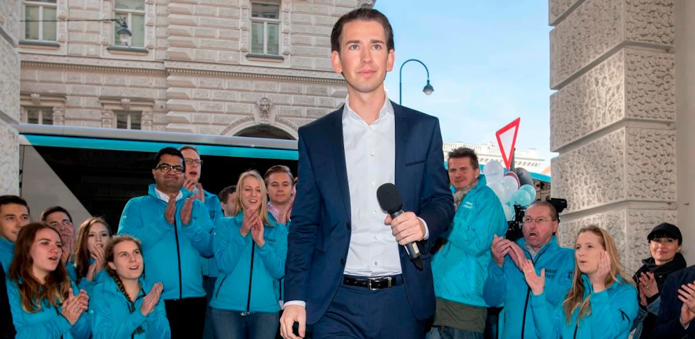 Sebastian Kurz im Wahlkampf: Pro Wähler kostete Werbung 3,9 Euro.