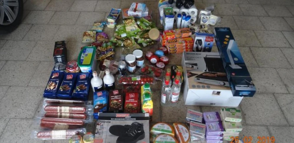 Beute nach einem Diebstahl in Laa an der Thaya.