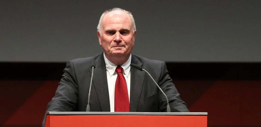 Uli Hoeneß bei seinem Abschied als Bayern-Präsident.