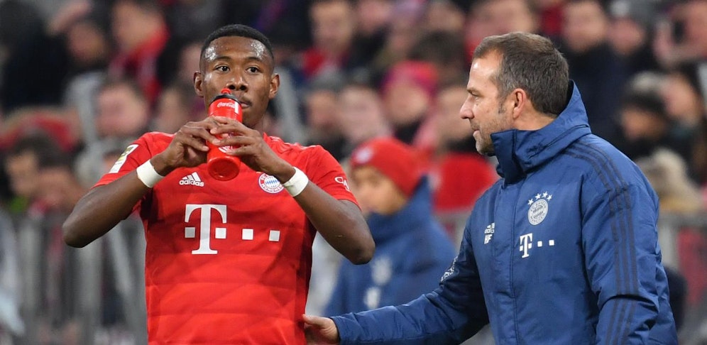 Trainer Hansi Flick mit David Alaba.